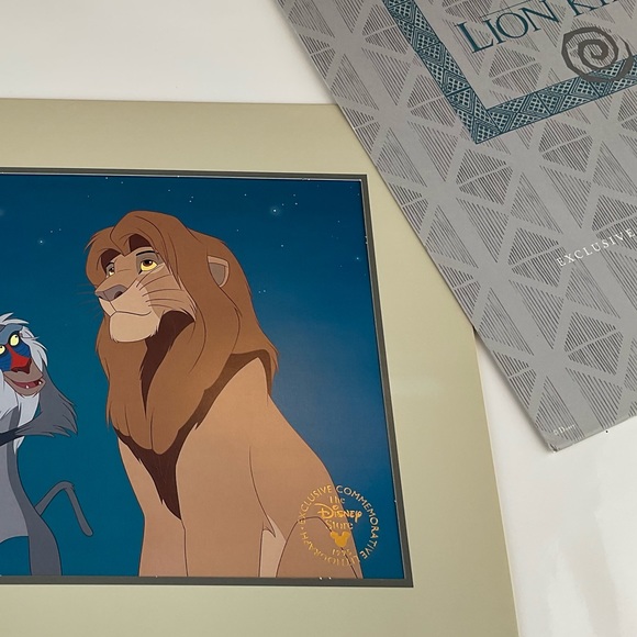 Disney 1995 The Lion King Exclusive Commemorative Lithograph - Picture 2 of 5